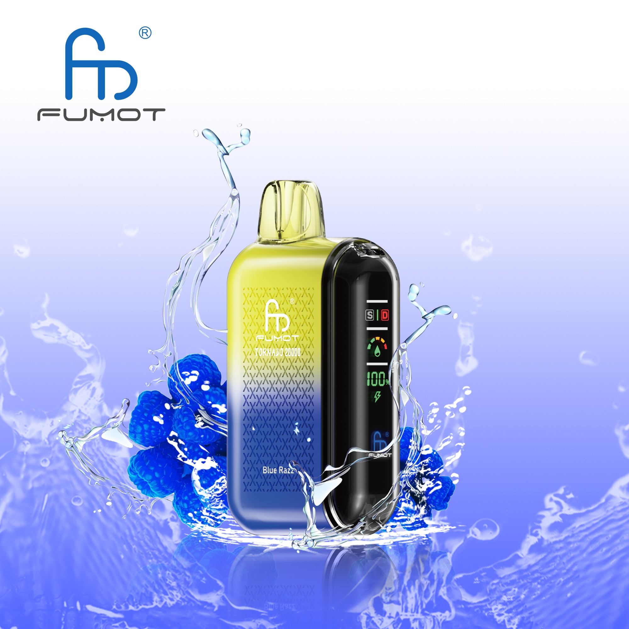 Blue Razz Fumot Randm Tornado 20000 Puffs Vape