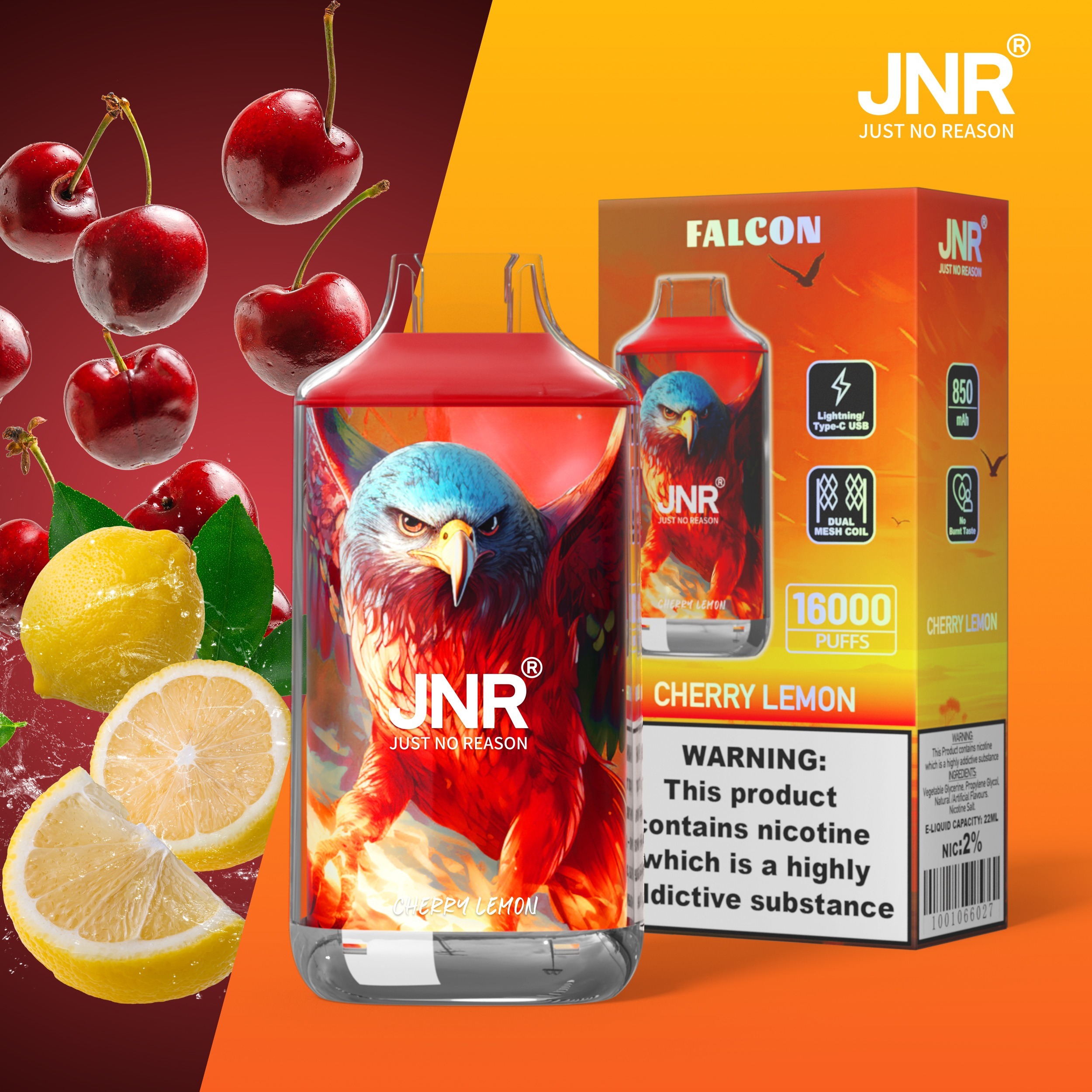 Cherry Lemon Jnr Falcon Puff 16k