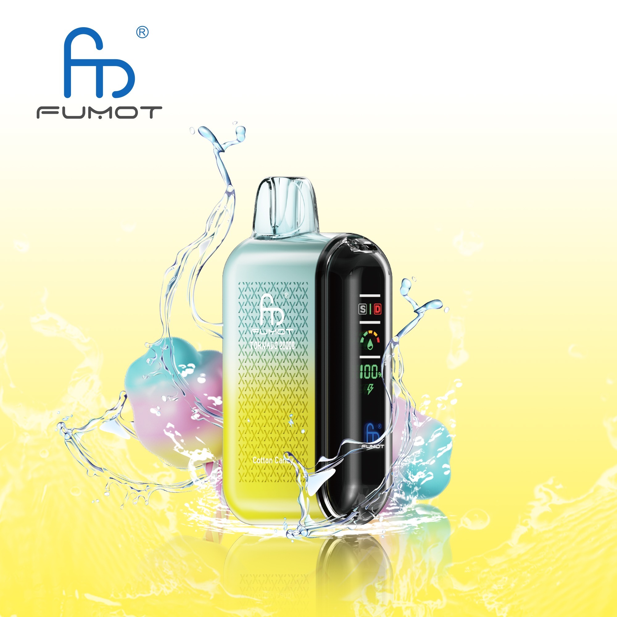 Cotton Candy Fumot Randm Tornado 20000 Puffs Vape
