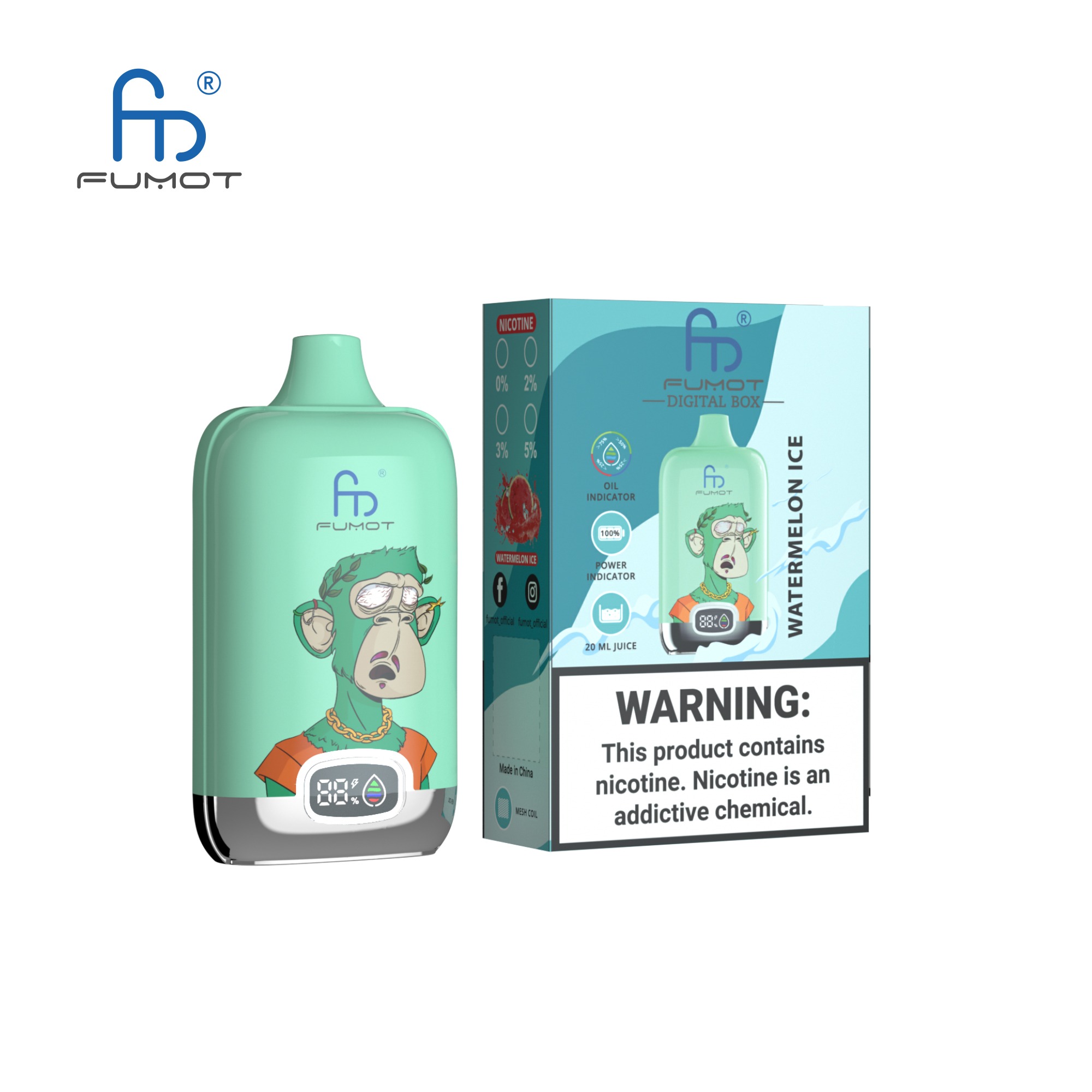 Fumot Randm Tornado 12000 Pastèque Ice Vape