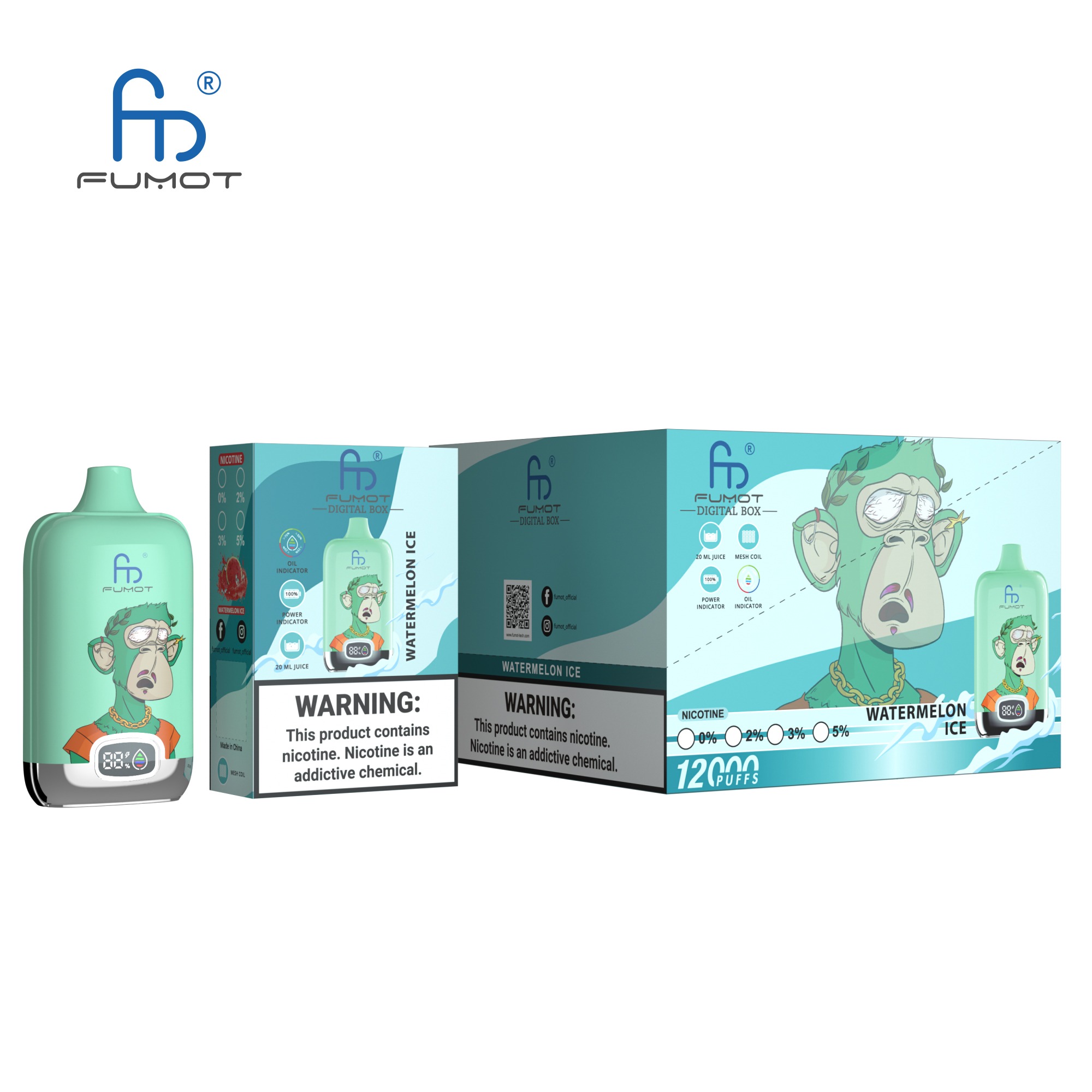 Fumot Randm Tornado 12000 Pastèque Ice Vape