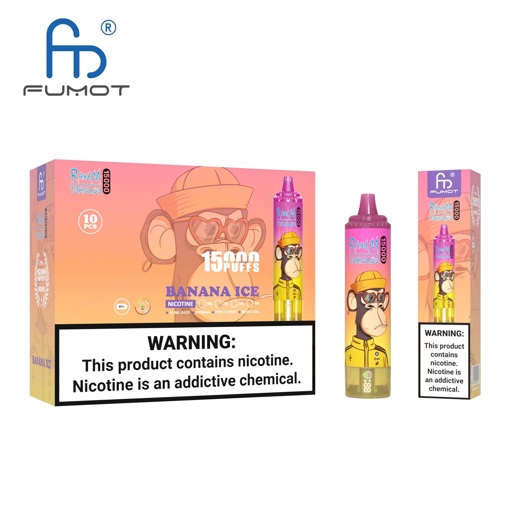 Fumot Randm Tornado 15000 Banana Ice Vape