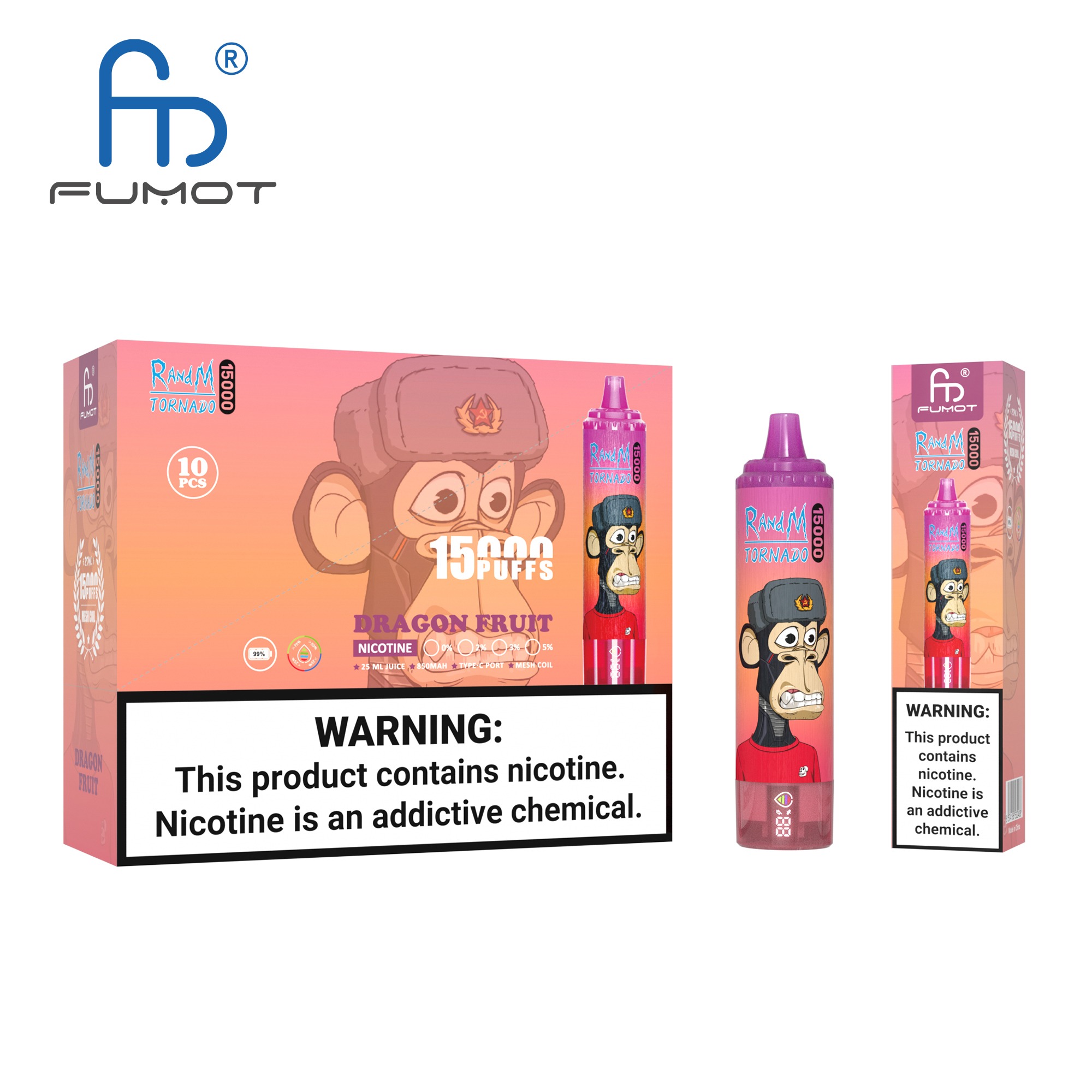 Fumot Randm Tornado 15000 Dragon Fruit Vape