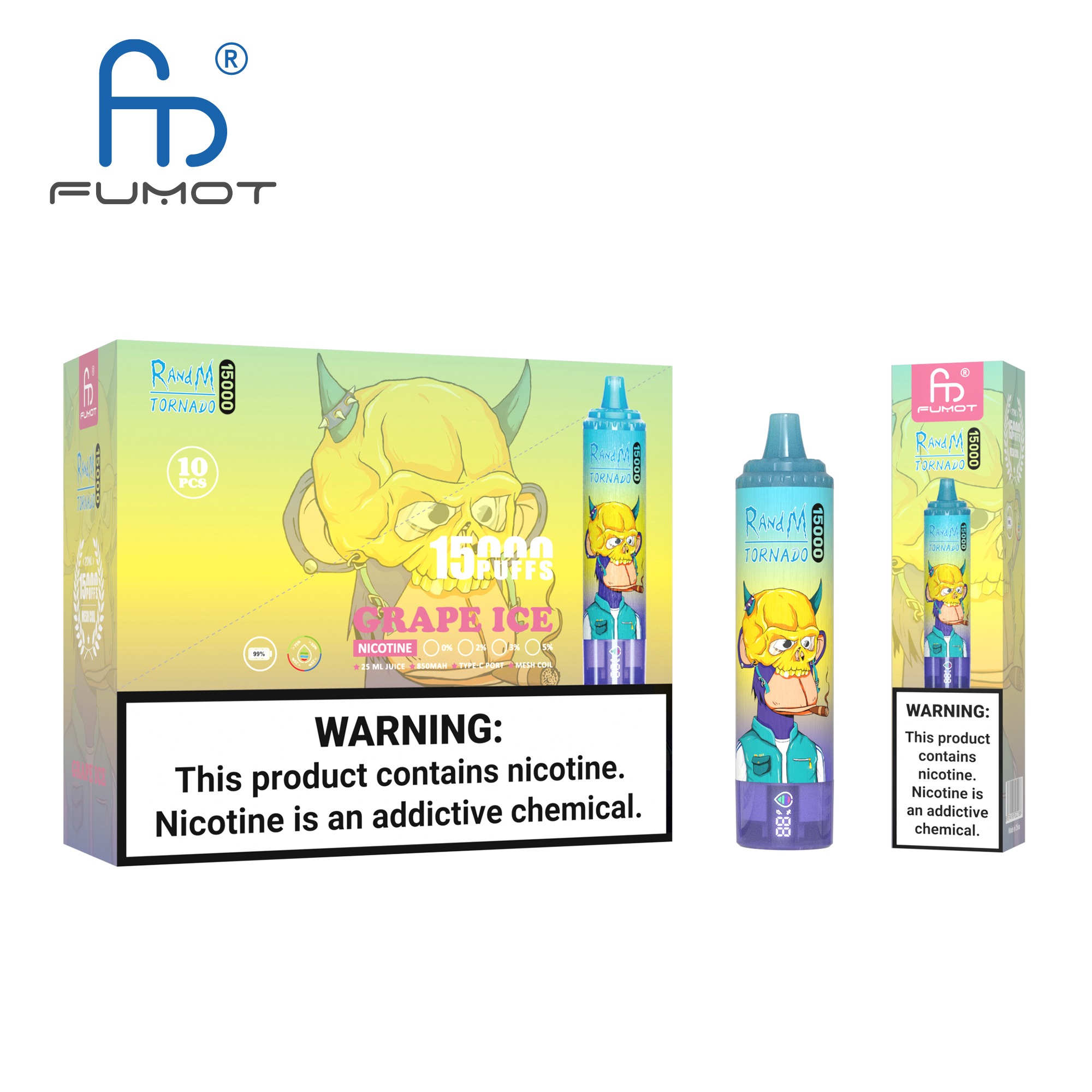 Fumot Randm Tornado 15000 Grape Ice Vape