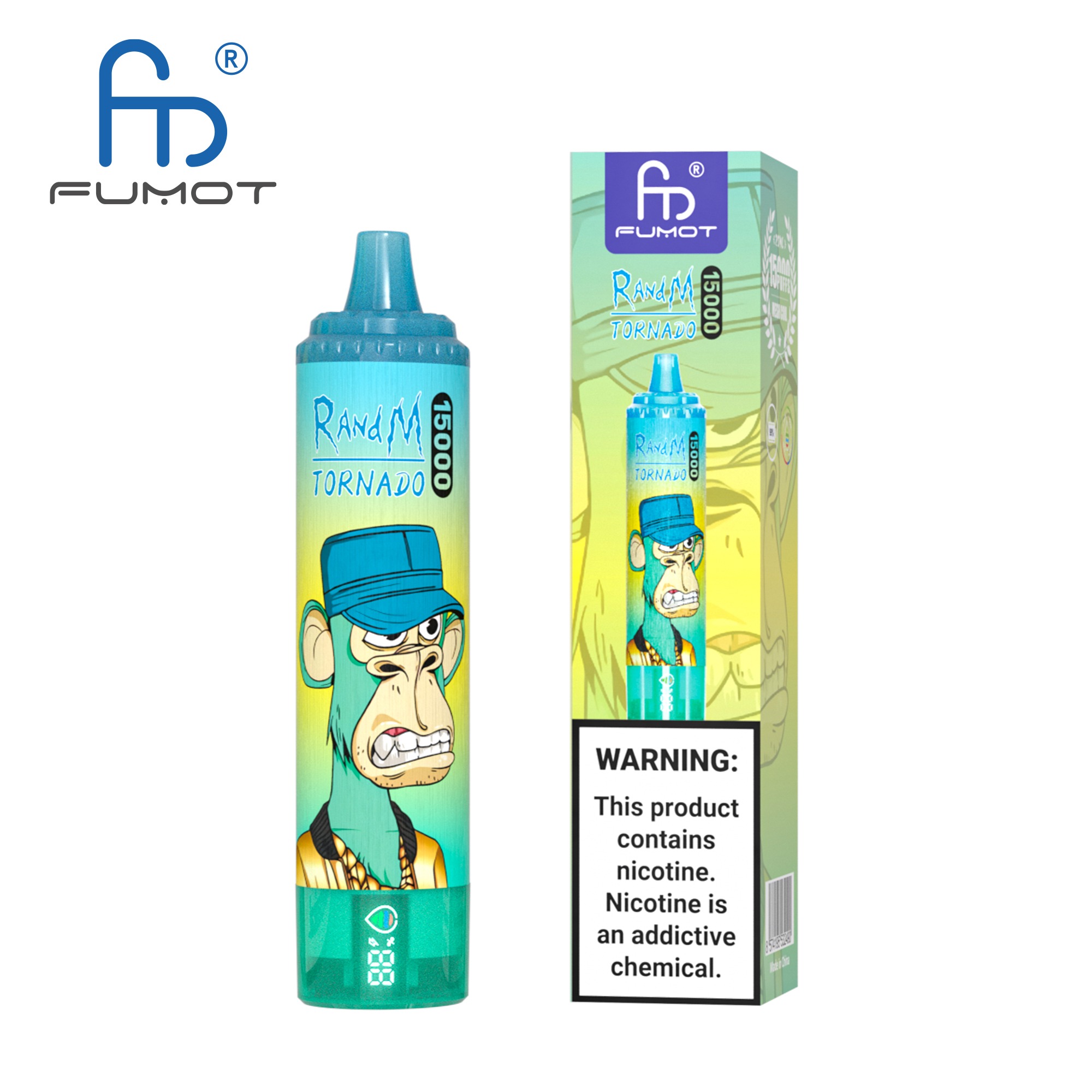 Fumot Randm Tornado 15000 Kiwi Passion Fruit Guava Vape