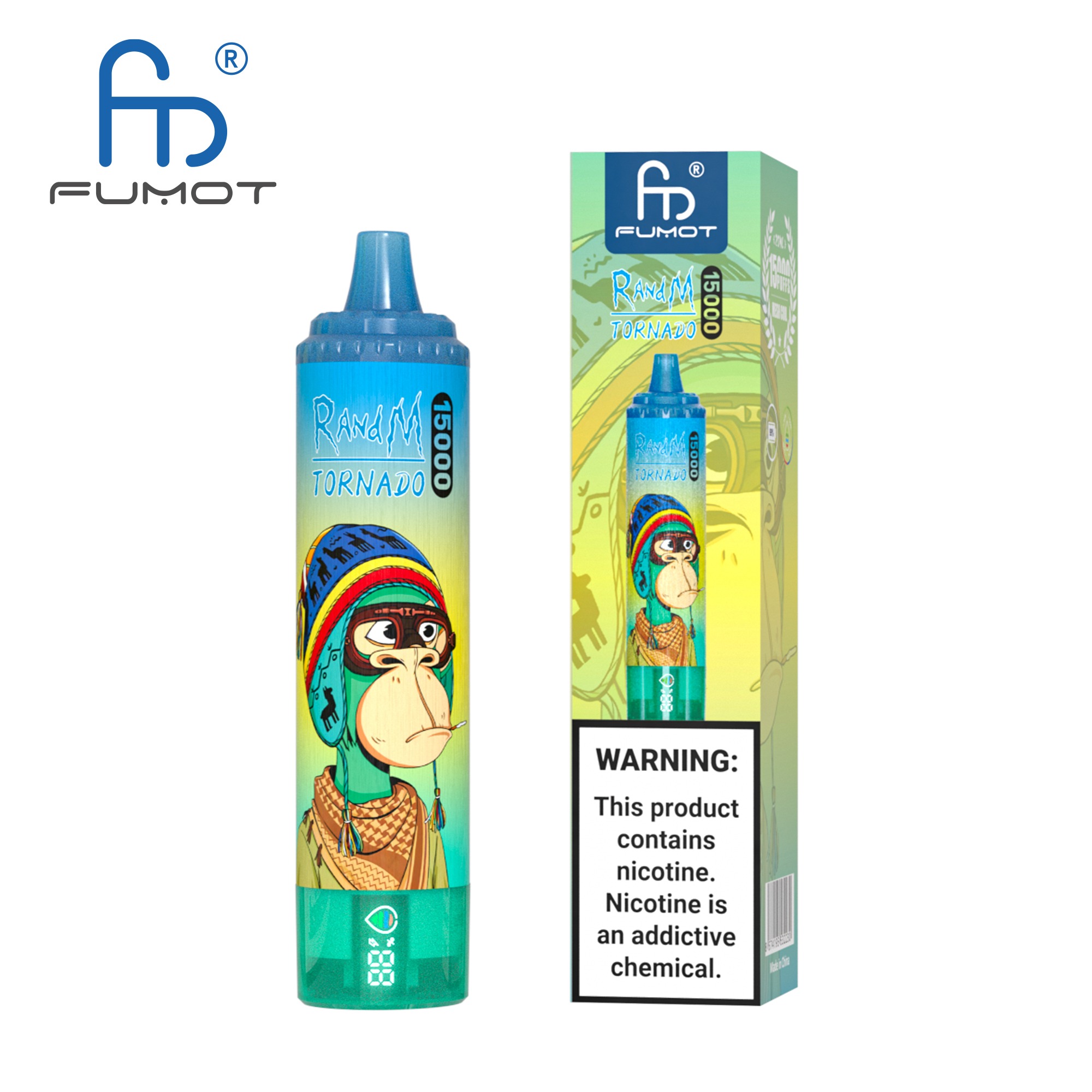 Fumot Randm Tornado 15000 Blue Razz Lemonade Vape