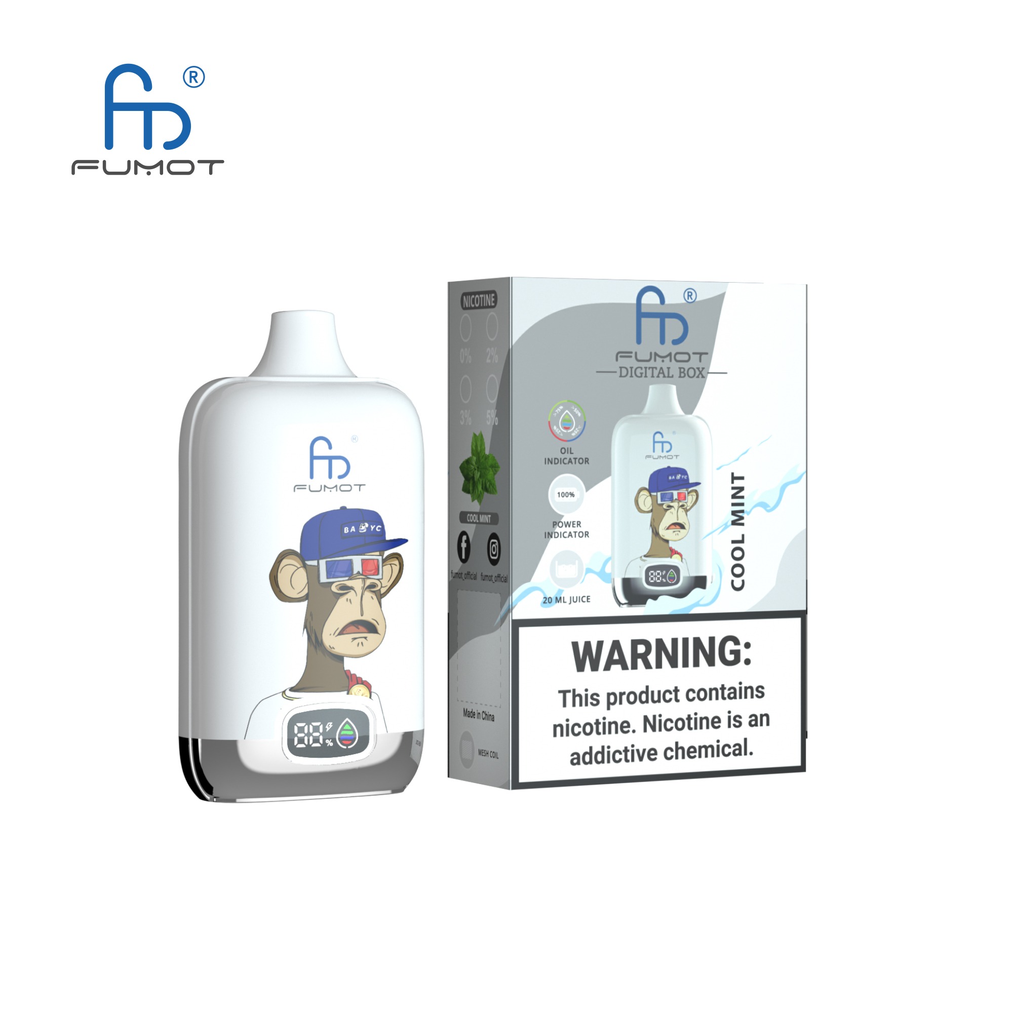 Fumot Randm Tornado12000 Cool Mint Vape