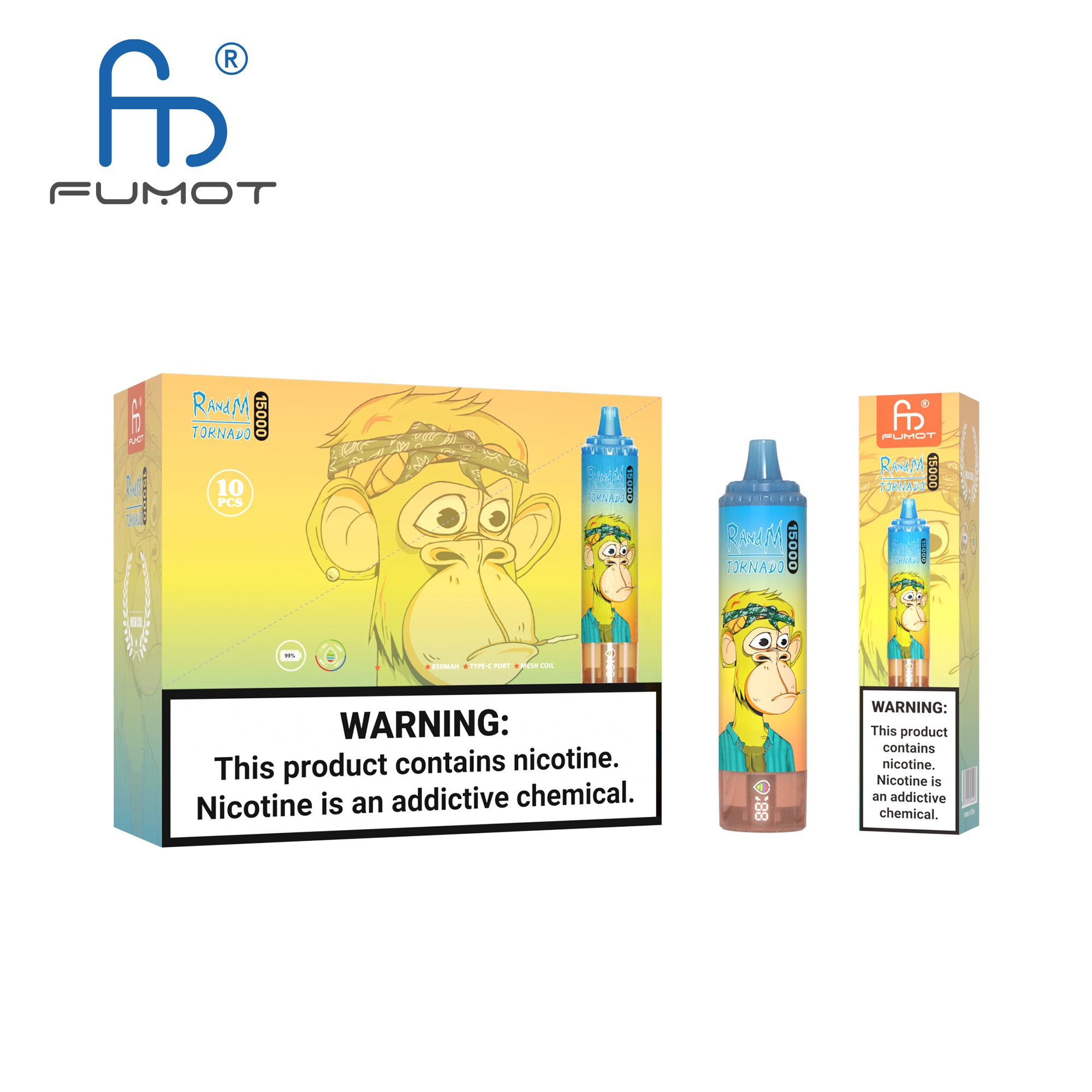 Peach Mango Fumot Randm Tornado 15000 Vape