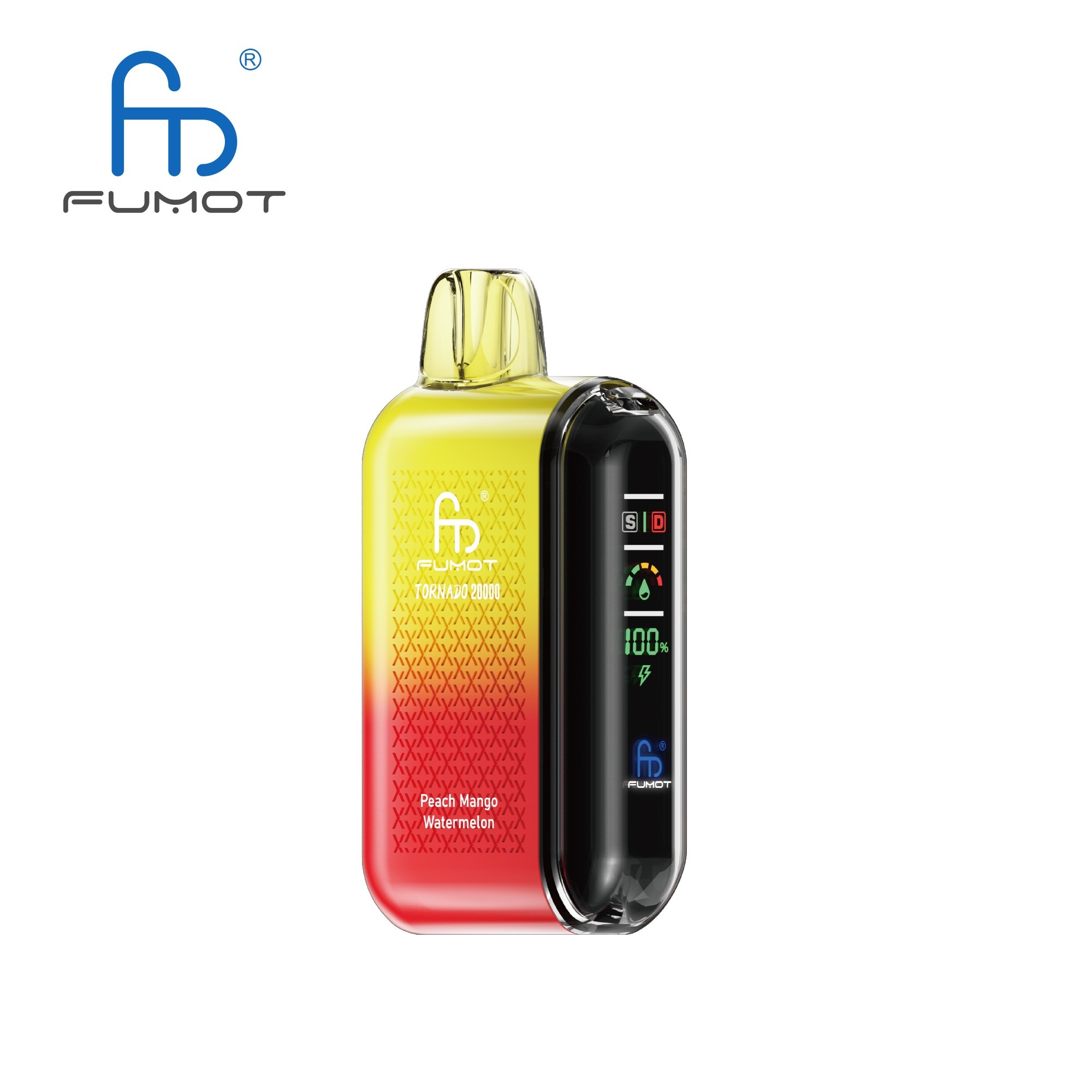 Peach Mango Watermelon Fumot Randm Tornado 20000 Puffs Vape