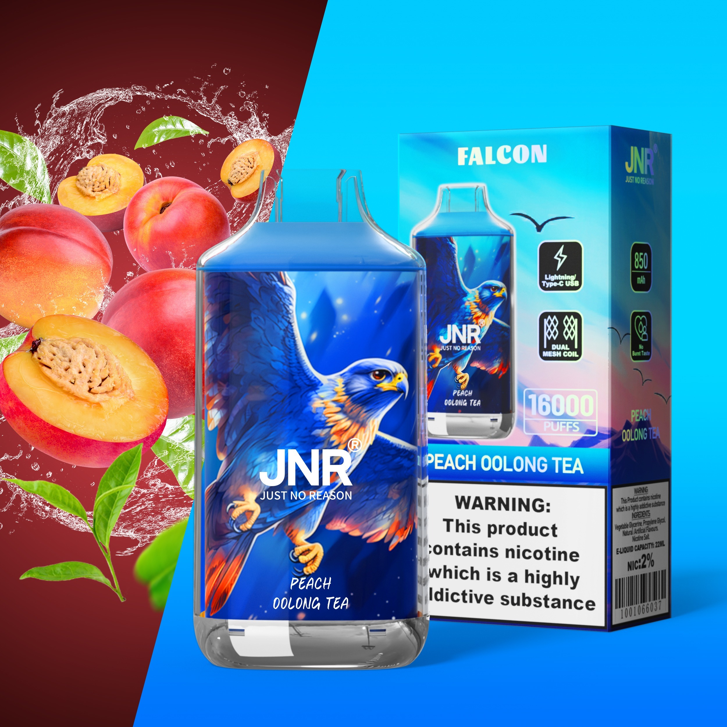 Peach Oolong Tea Jnr Falcon Puff 16k