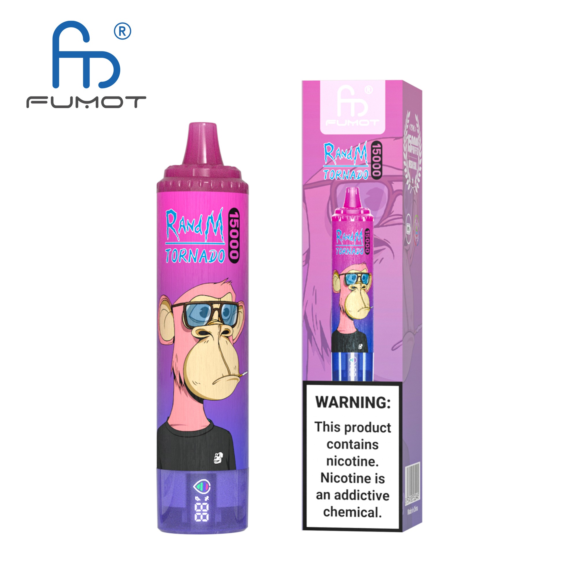 Strawberry Grape Fumot Randm Tornado 15000 Puffs Vape
