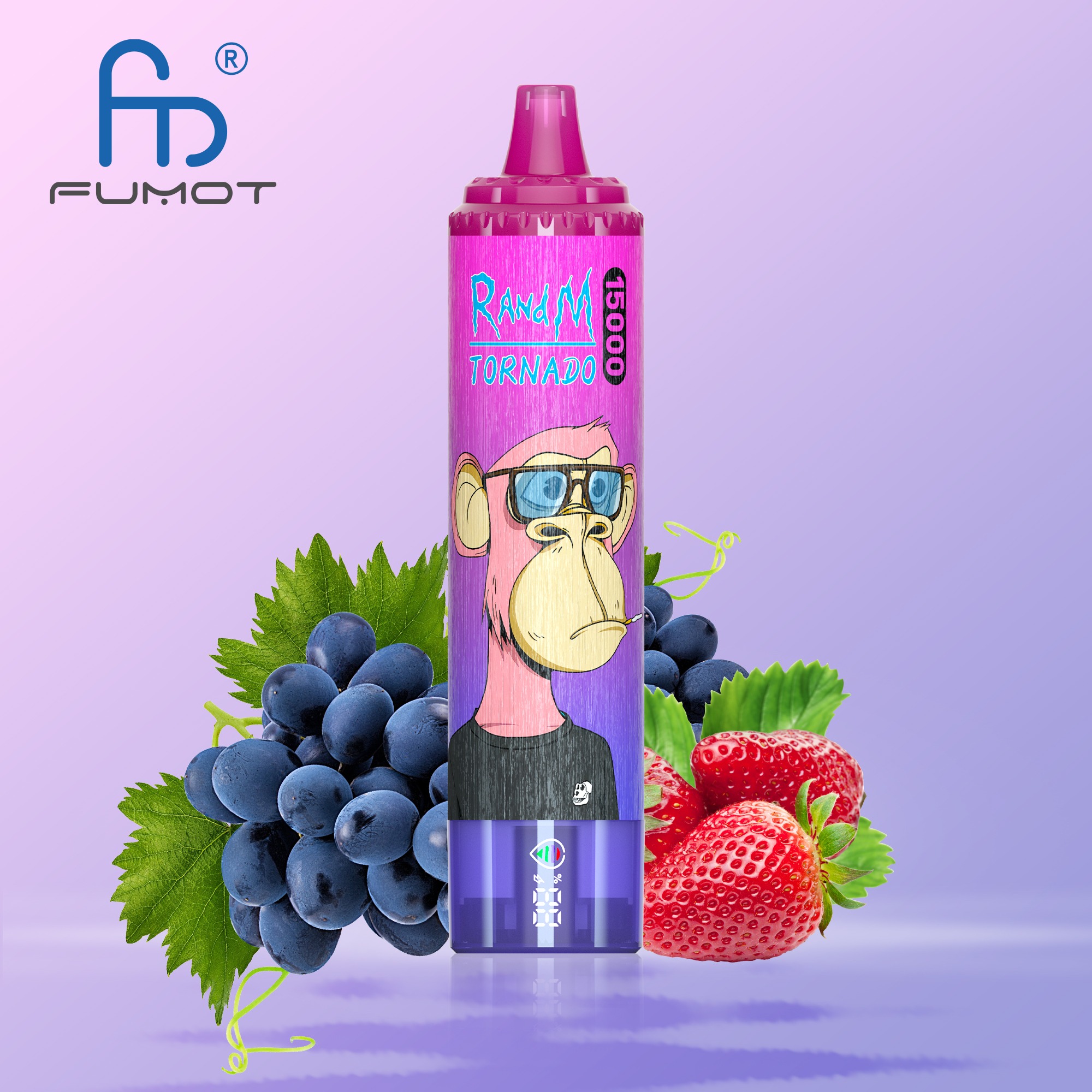 Strawberry Grape Fumot Randm Tornado 15000 Puffs Vape