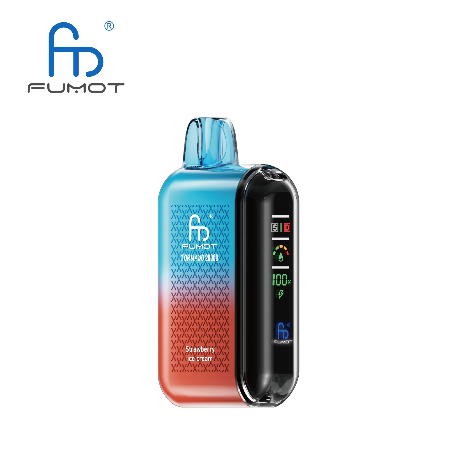Strawberry Ice Cream Fumot Randm Tornado 20000 Puffs Vape