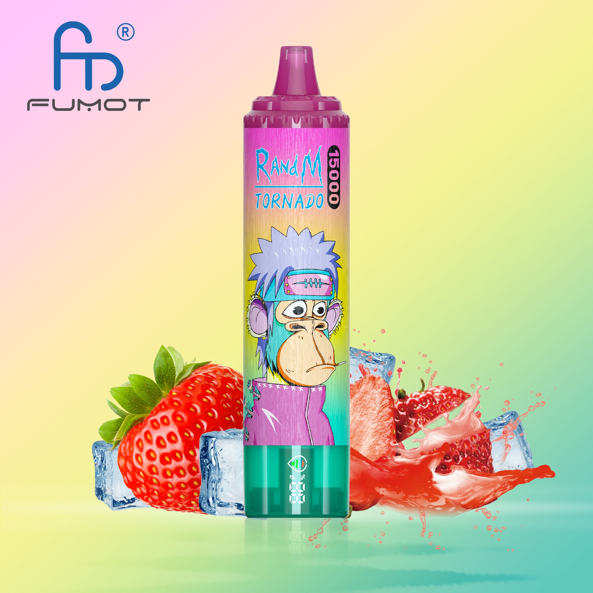 Strawberry Ice Fumot Randm Tornado 15000 Puffs Vape