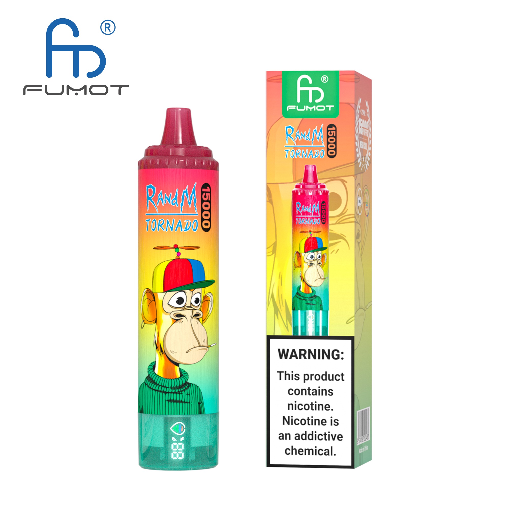 Strawberry Kiwi Fumot Randm Tornado 15000 Puffs Vape