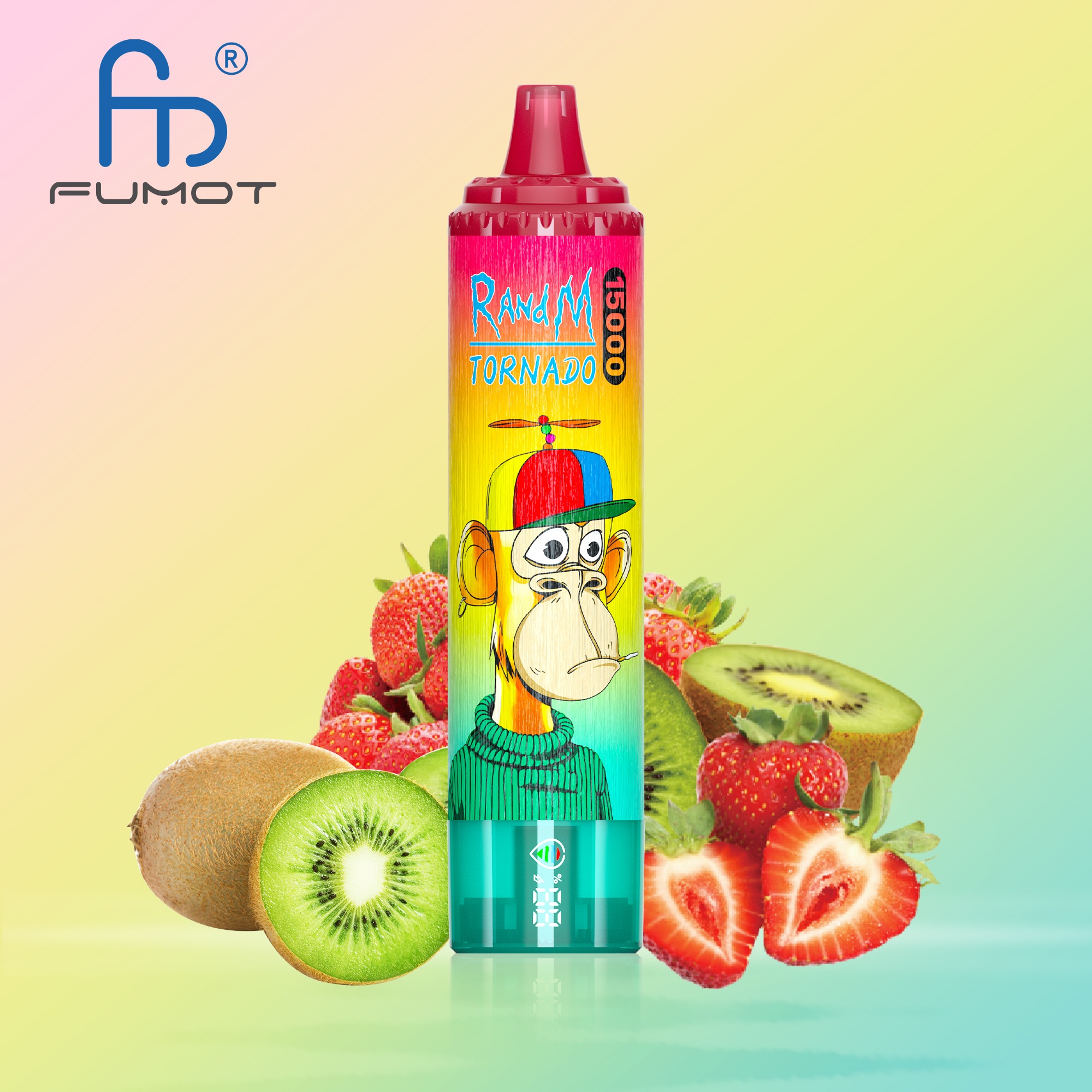 Strawberry Kiwi Fumot Randm Tornado 15000 Puffs Vape