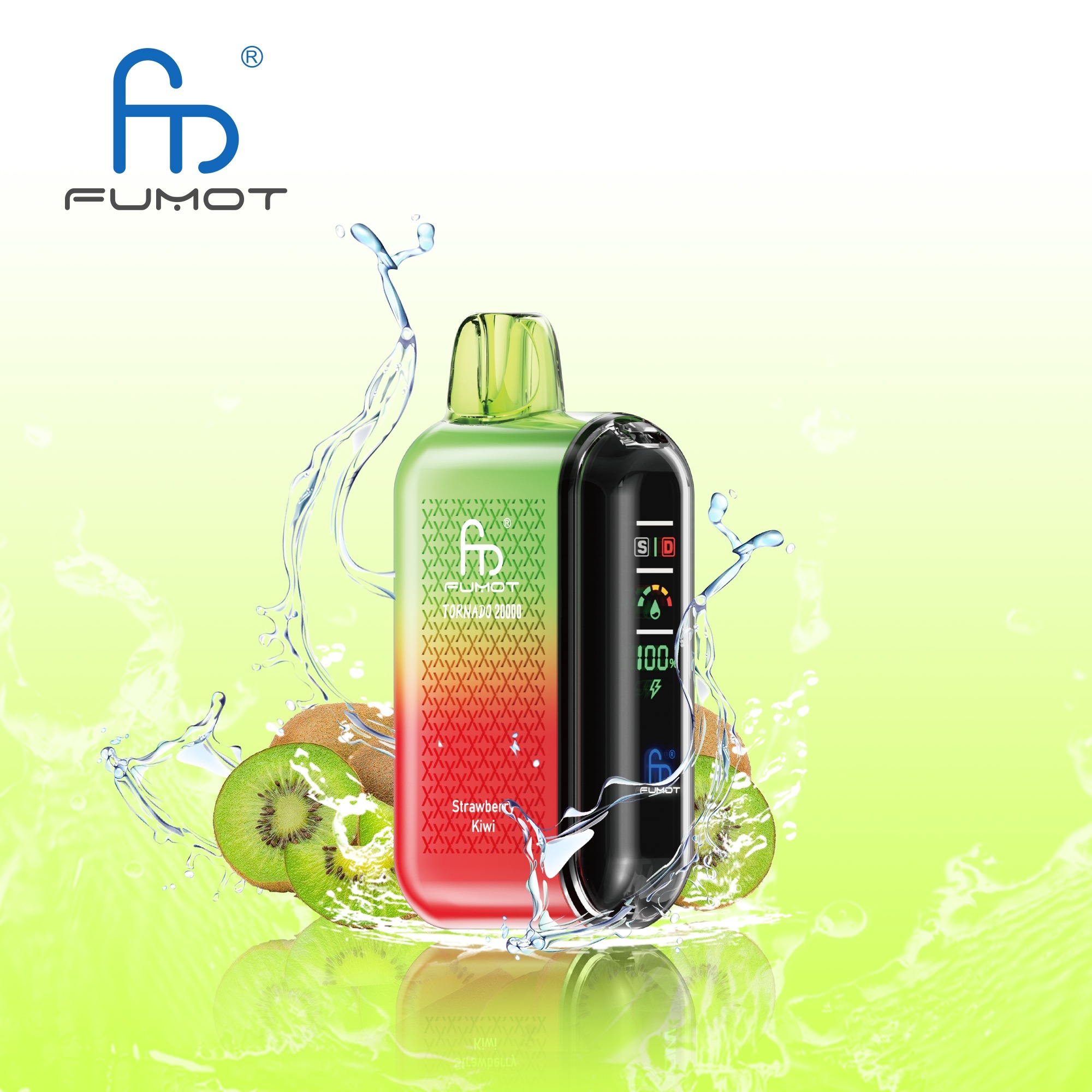 Strawberry Kiwi Fumot Randm Tornado 20000 Puffs Vape