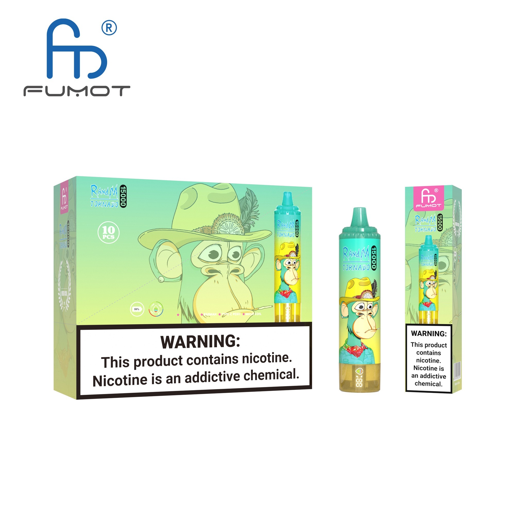 Pastèque Ice Fumot Randm Tornado 15000 Puffs Vape