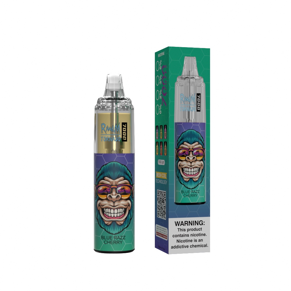 Blue Razz Cherry Fumot Randm Tornado 7000 Puff Vape (1)