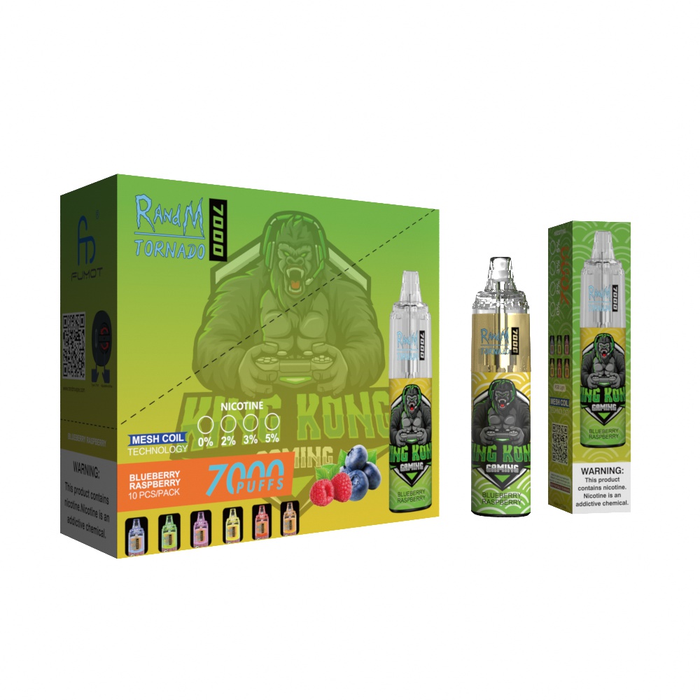 Blueberry Raspberry Fumot Randm Tornado 7000 Puff Vape (1)
