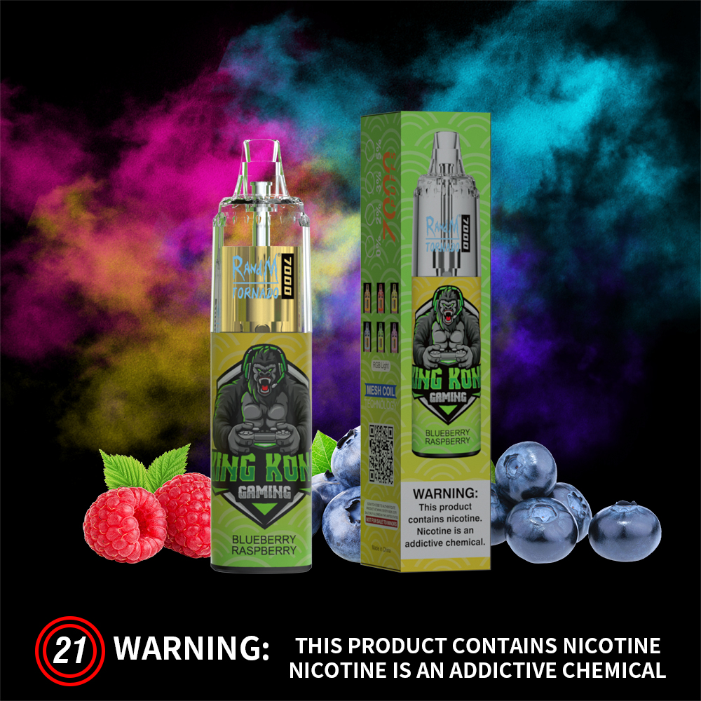 Blueberry Raspberry Fumot Randm Tornado 7000 Puff Vape (2)