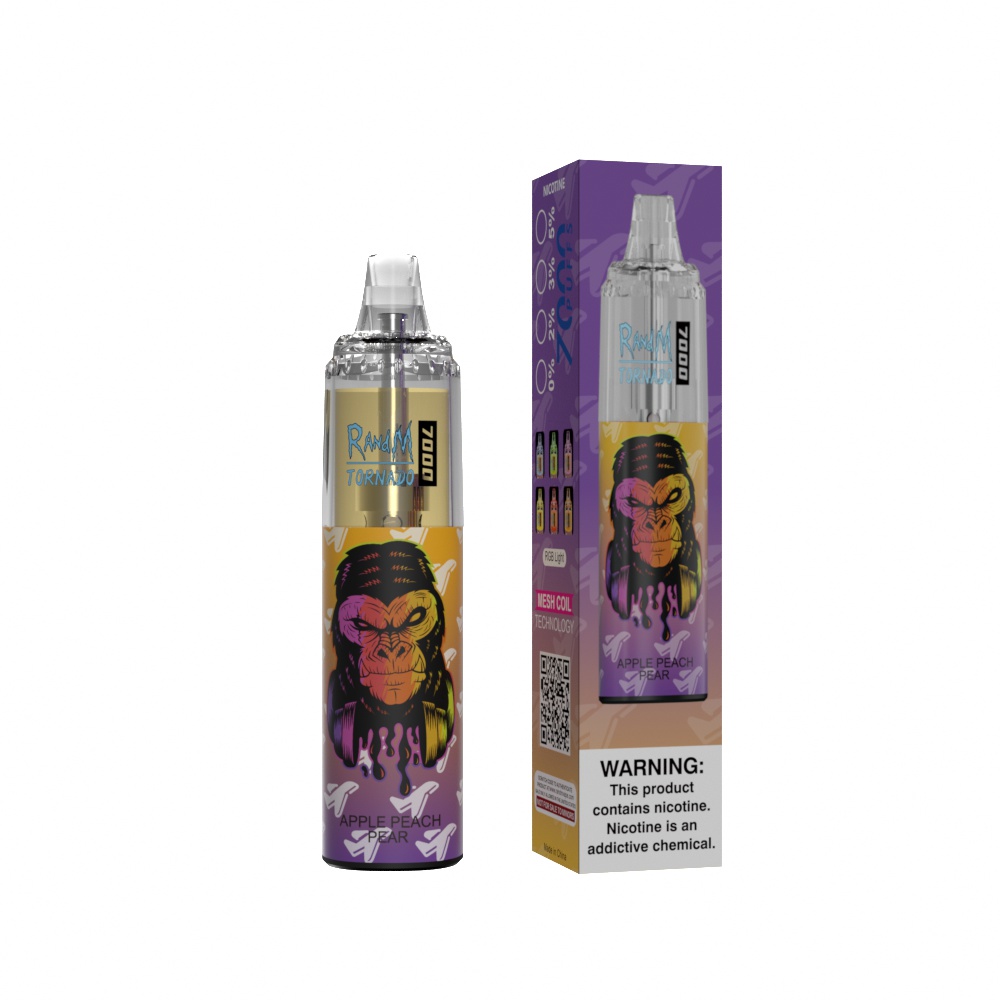 Fumot Randm Tornado 7000 Dangereux Randm Vape Apple Peach Pear (3)
