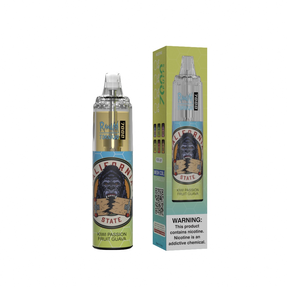 Kiwi Passion Fruit Goyave Fumot Randm Tornado 7000 Puff Vape (3)