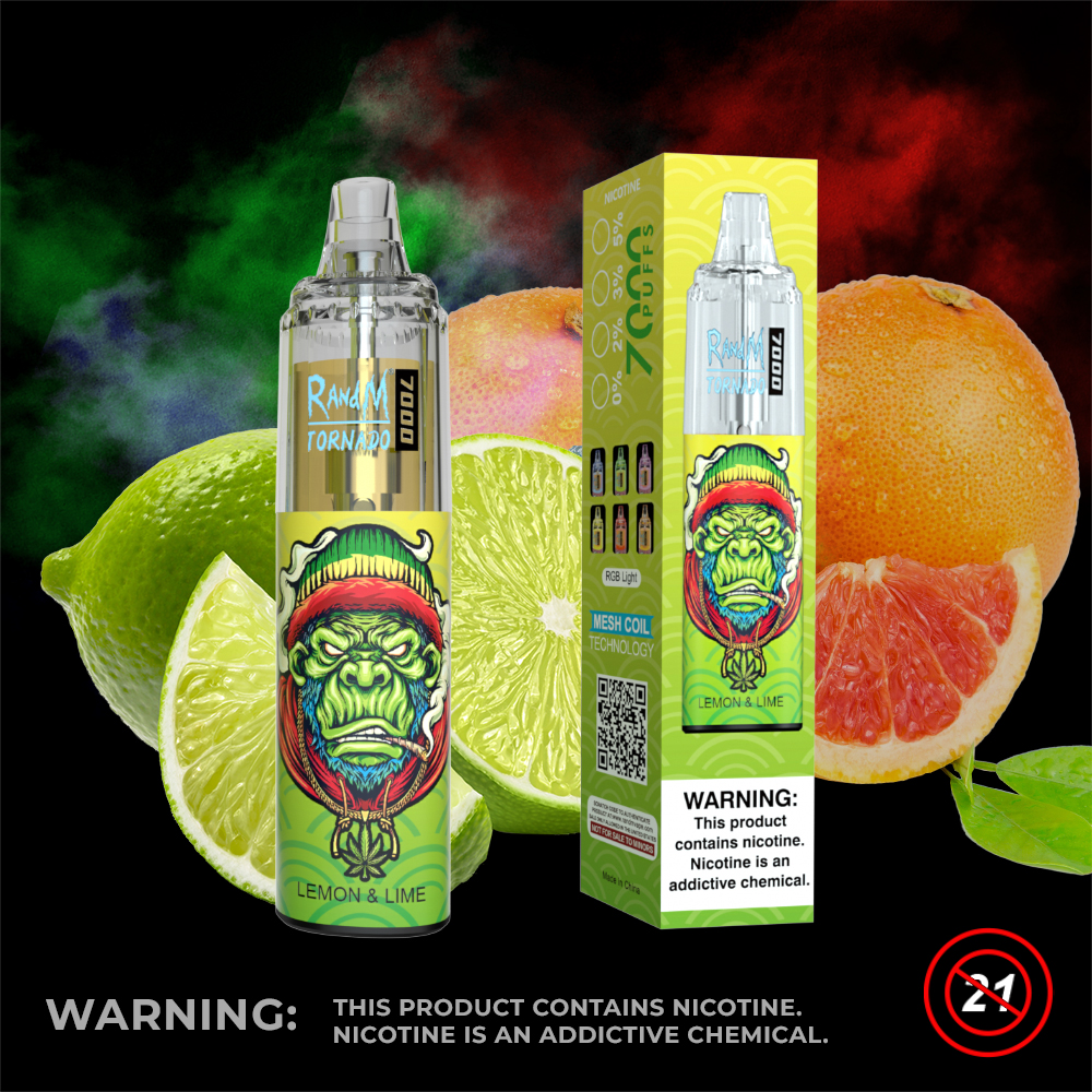 Lemon&lime Fumot Randm Tornado 7000 Puff Vape (1)