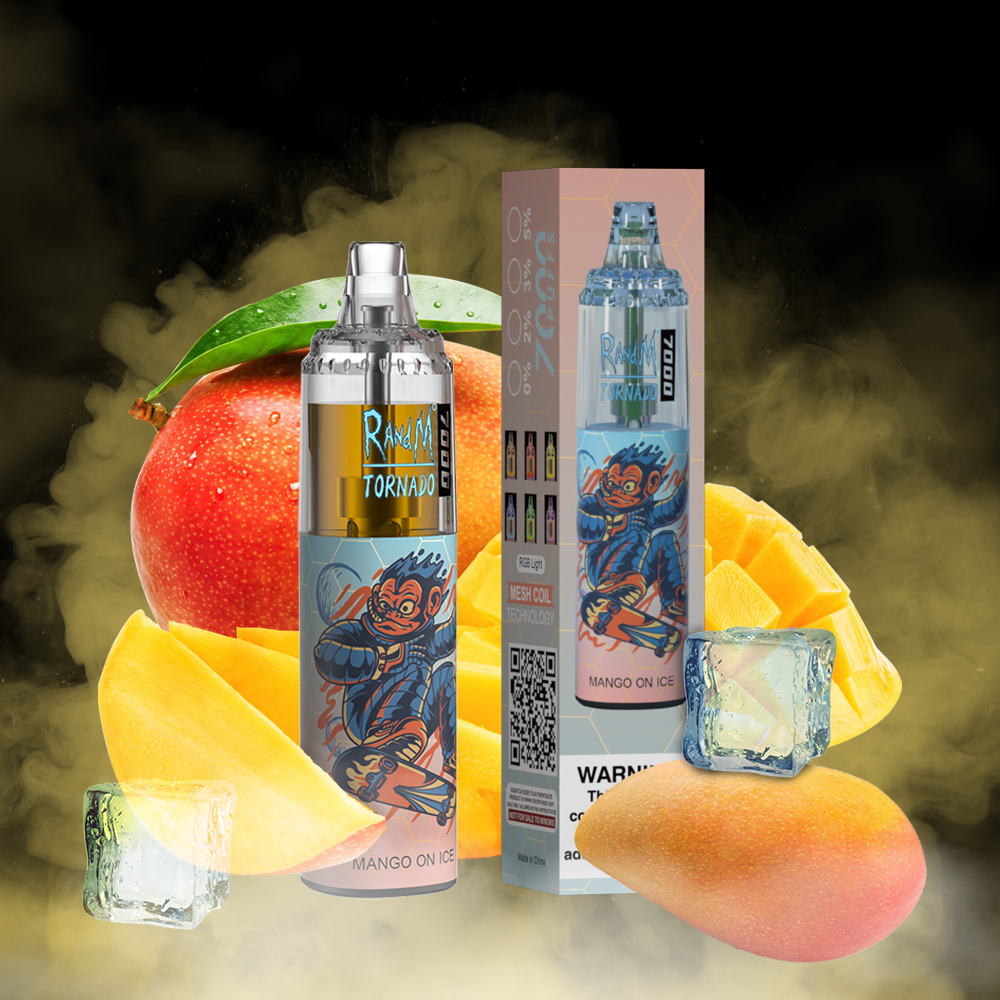 Mango On Ice Fumot Randm Tornado 7000 Puff Vape (2)