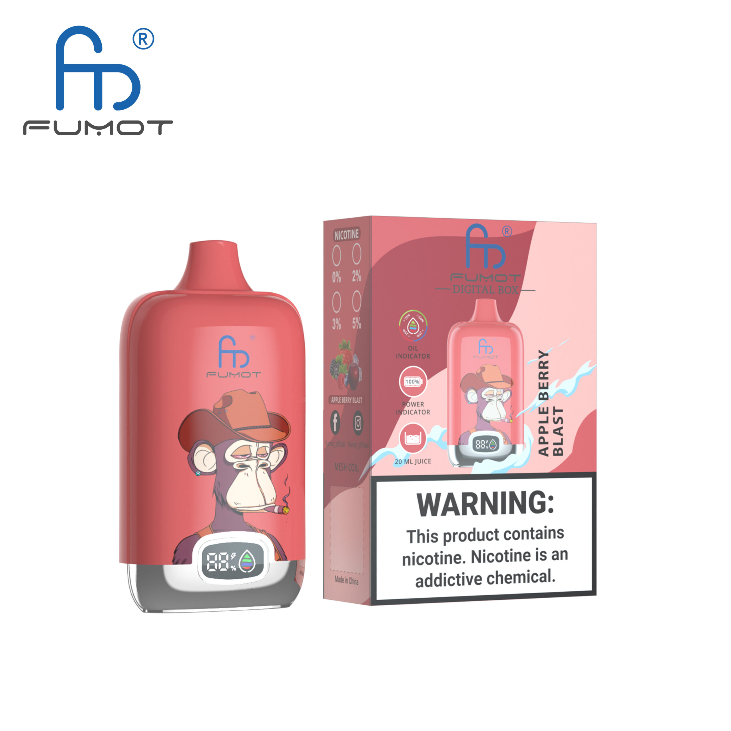 Fumot 12000 Apple Berry Blast 1