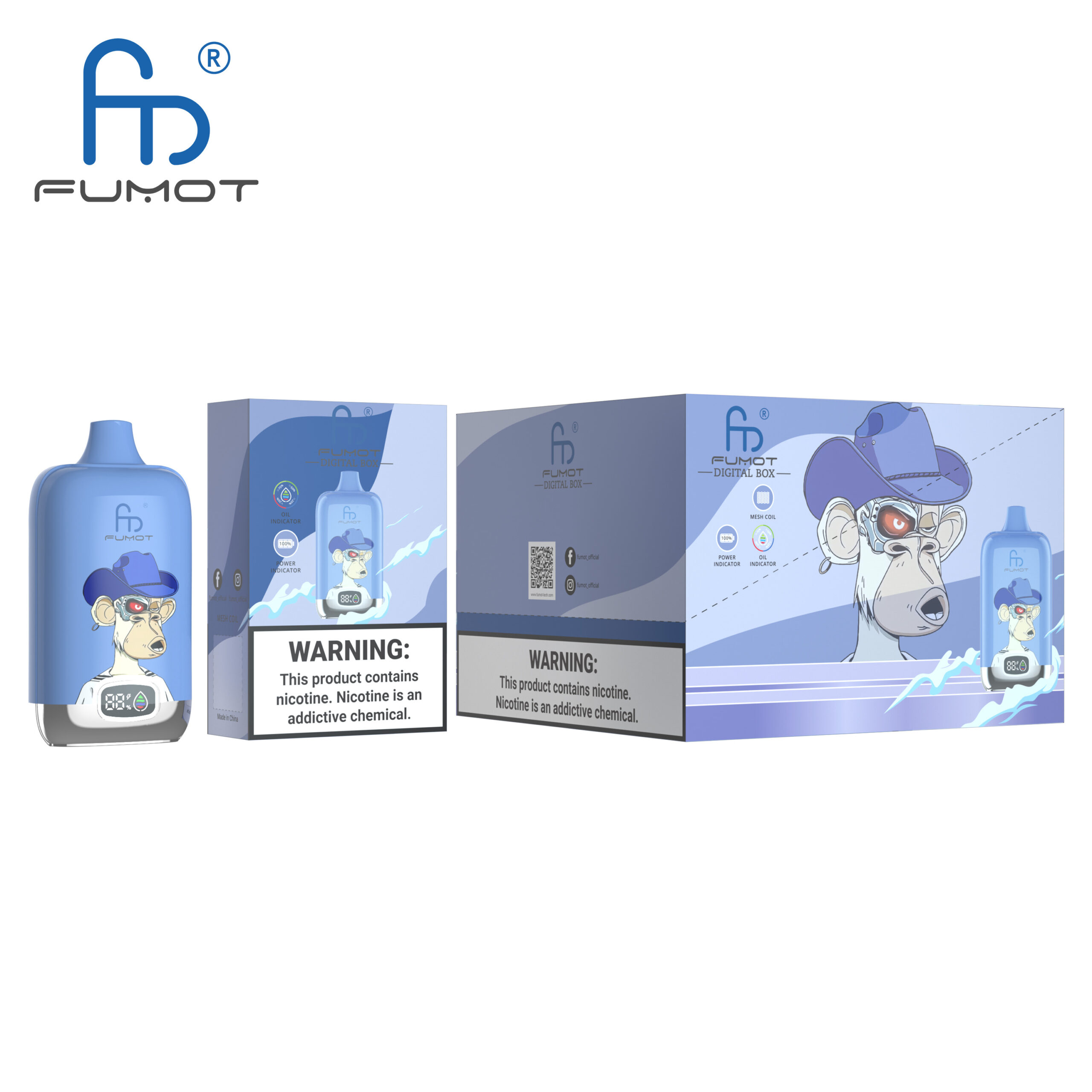 Fumot 12000 Blueberry On Ice