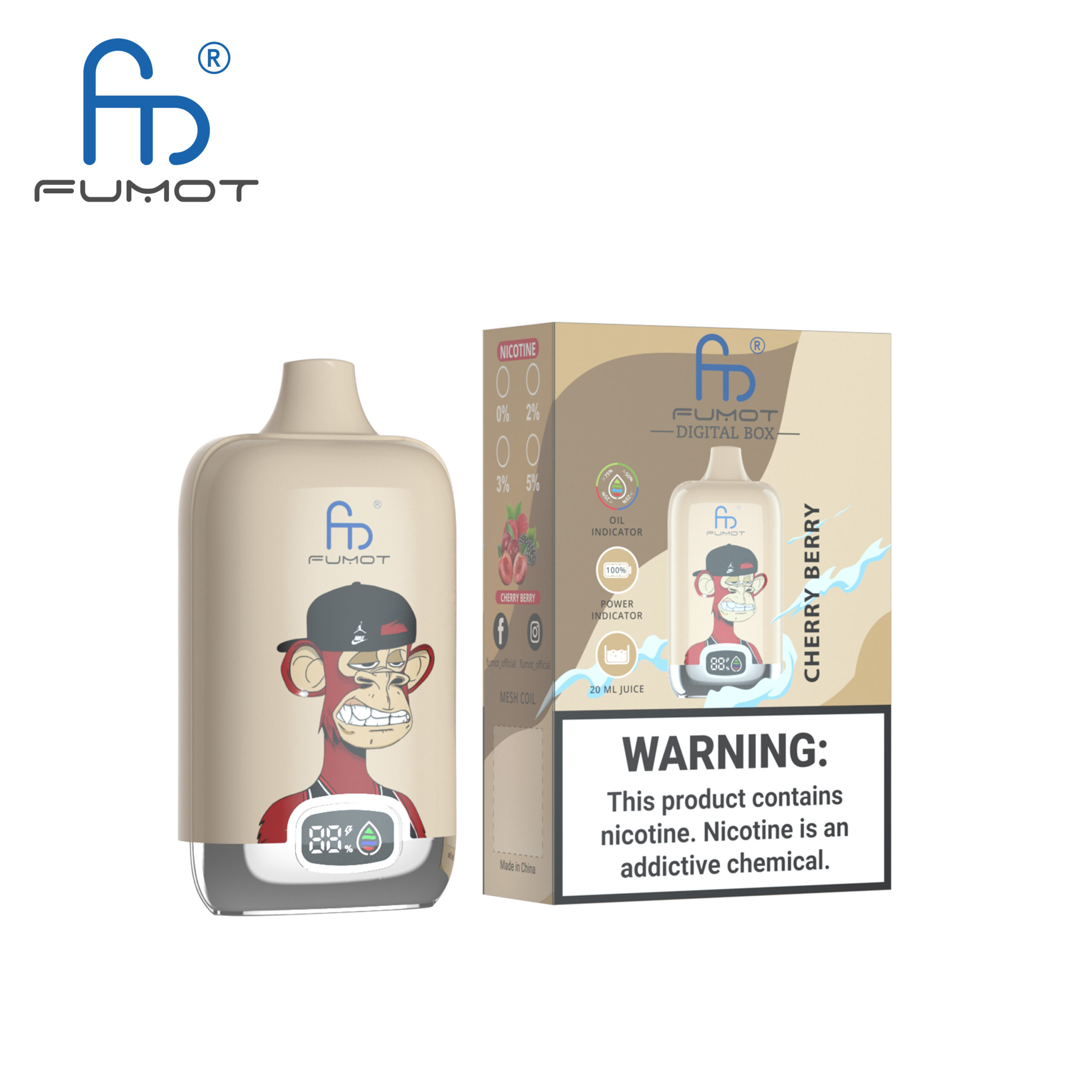 Fumot 12000 Cherry Berry 1