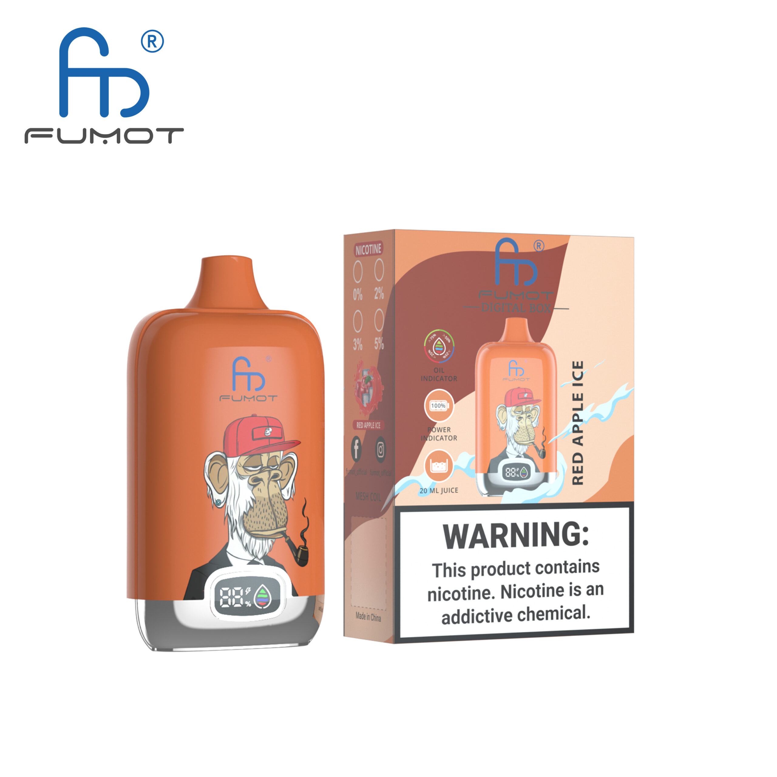 Fumot 12000 Red Apple Ice 1