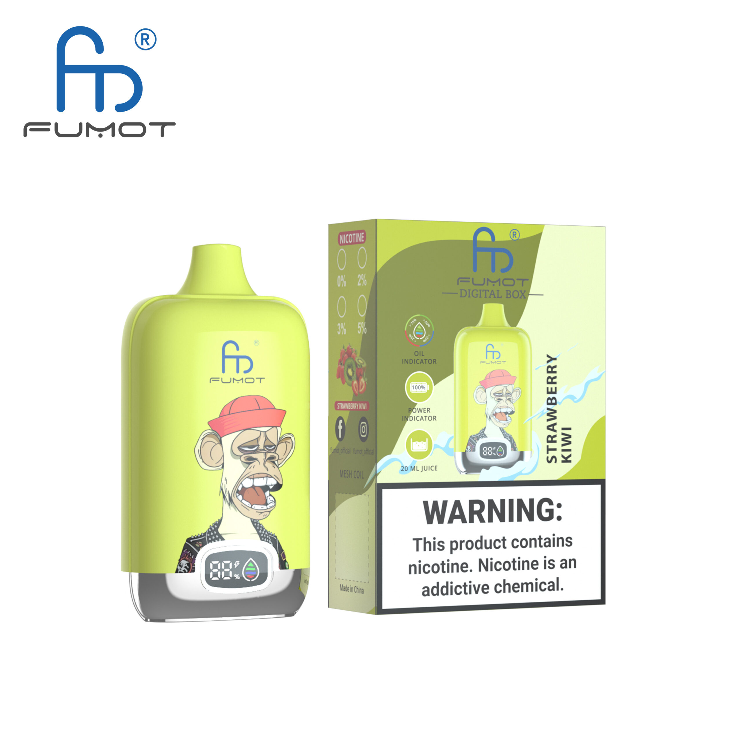 Fumot 12000 Strawberry Kiwi 1