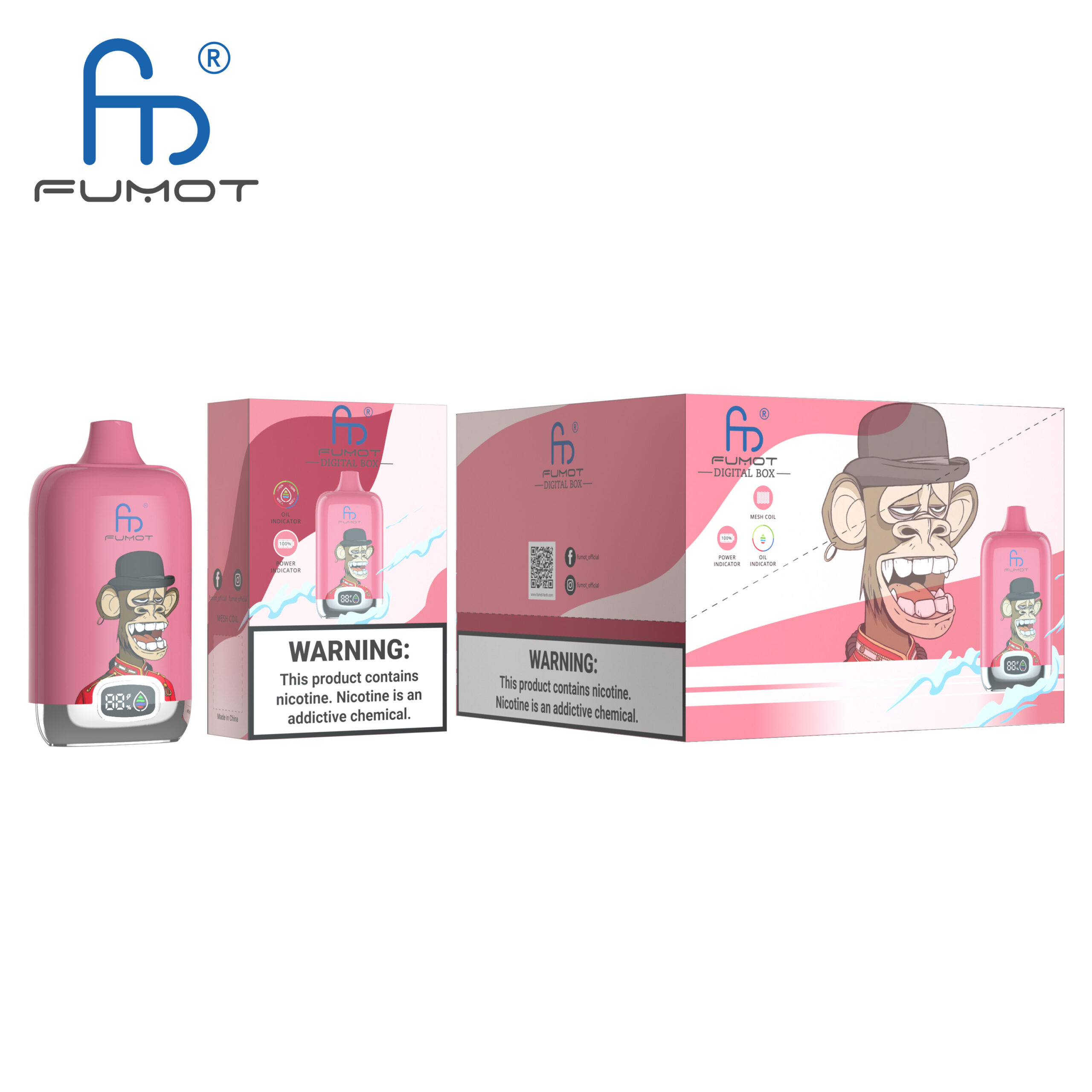 Fumot 12000 Strawberry Pomp