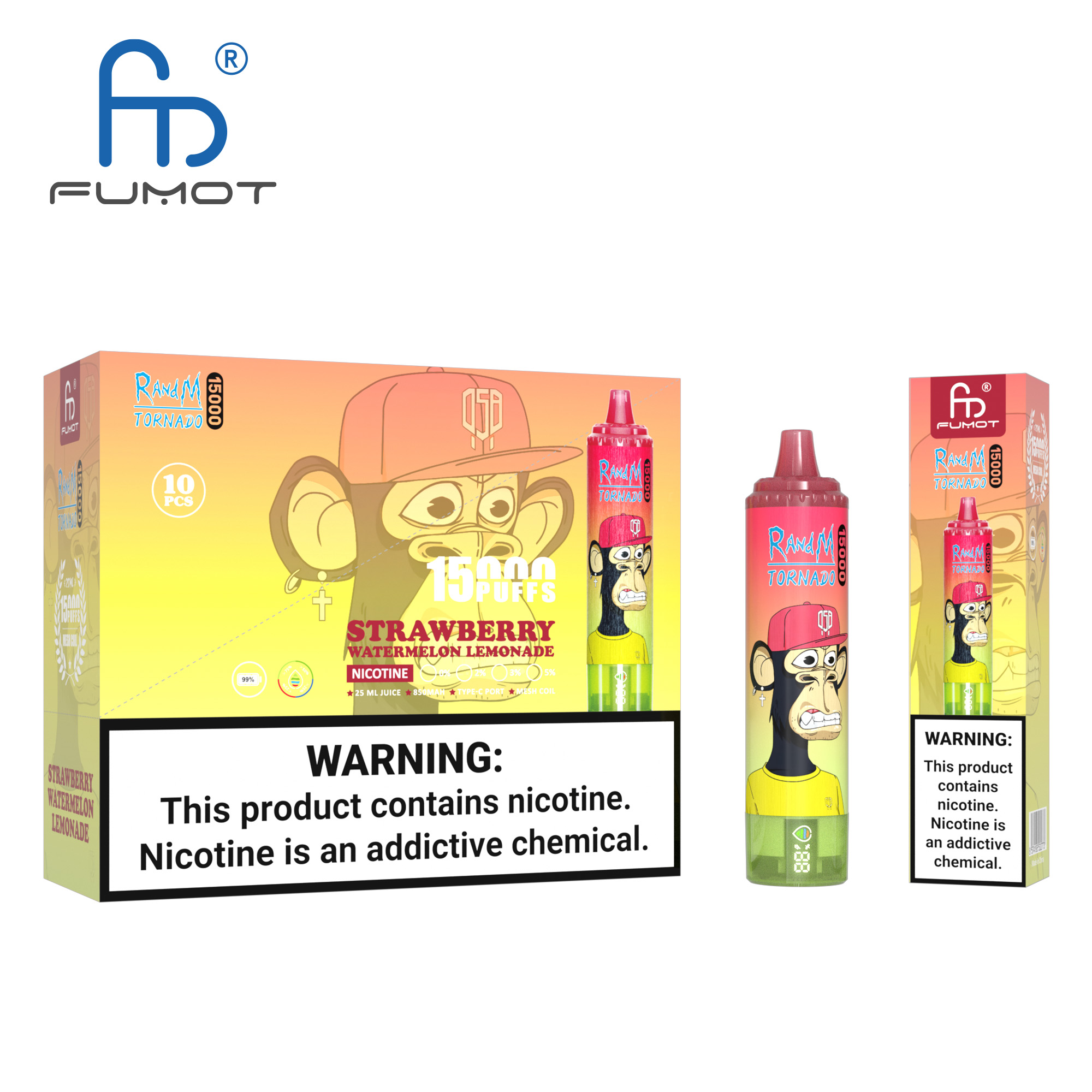 Randm Tornado 15000 Fraise Pastèque Lemonade