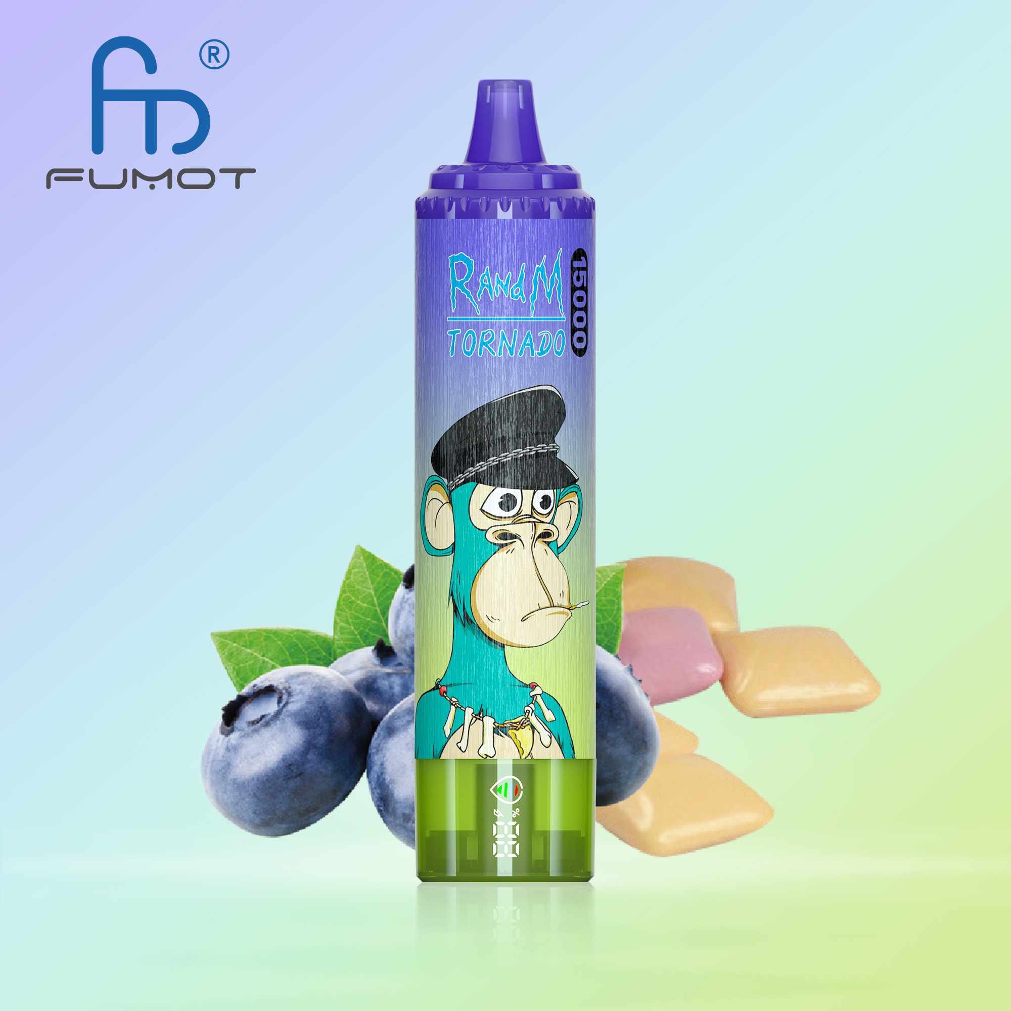Blueberry Bubblegum Fumot RandM Tornado 15K