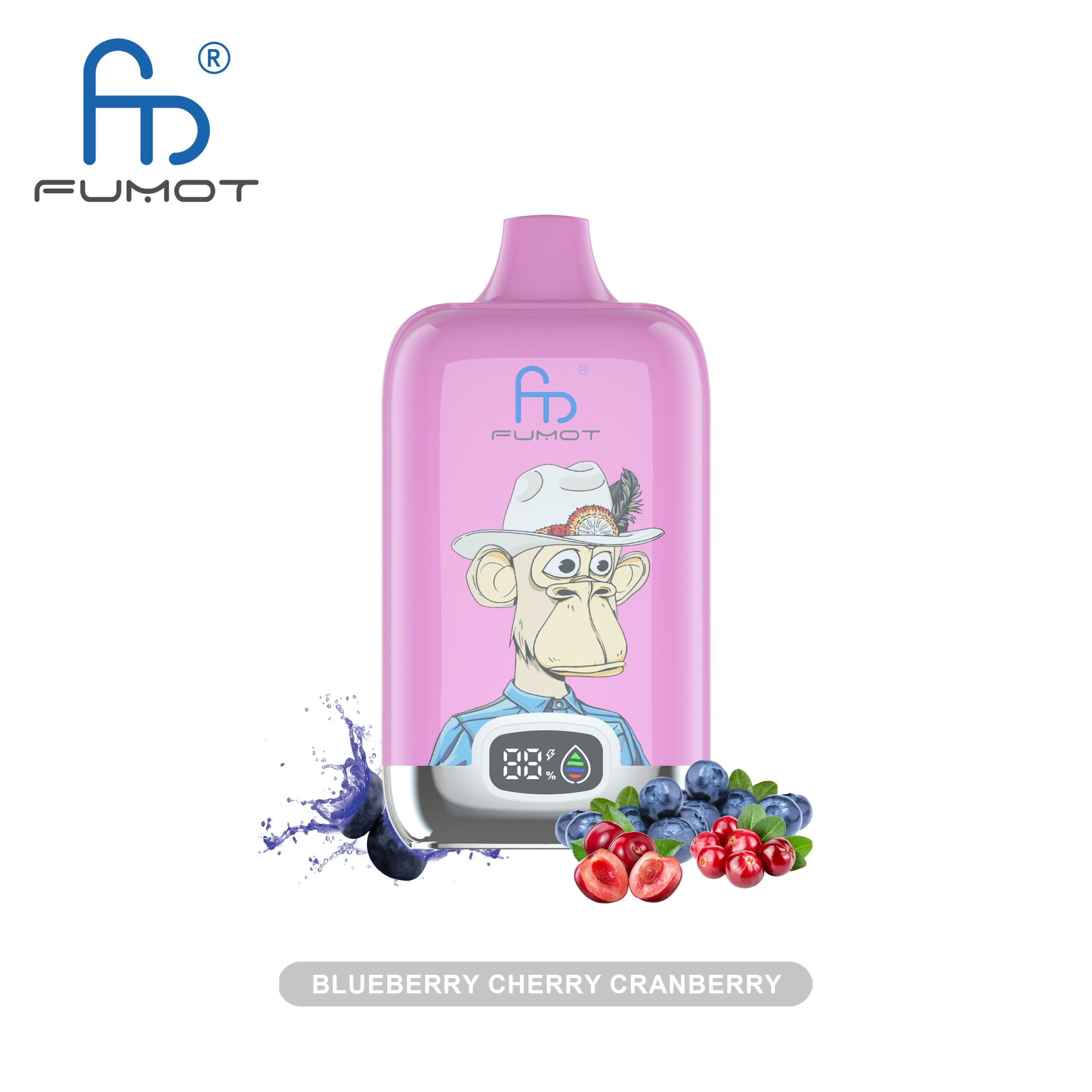 Blueberry Cherry Cranberry Fumot RandM Tornado 12000